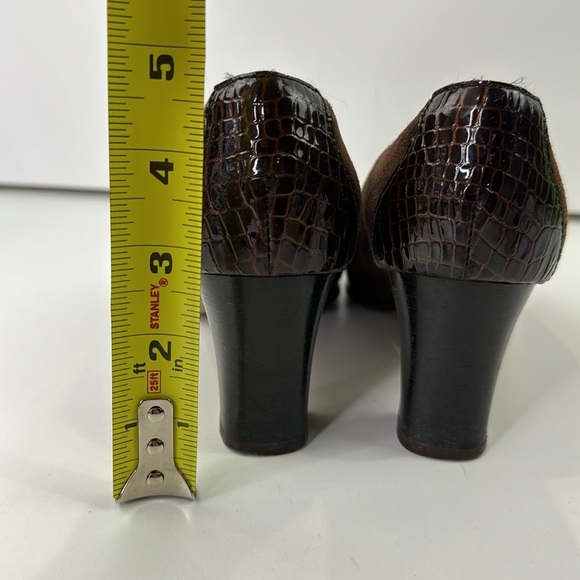 Martine Clay Brown Suede Heel Pumps - Picture 8 of 12